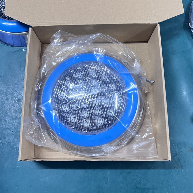 泳池水下壁灯鱼池景观照明灯七彩水池水底灯超薄明装不锈钢射灯 - 图2