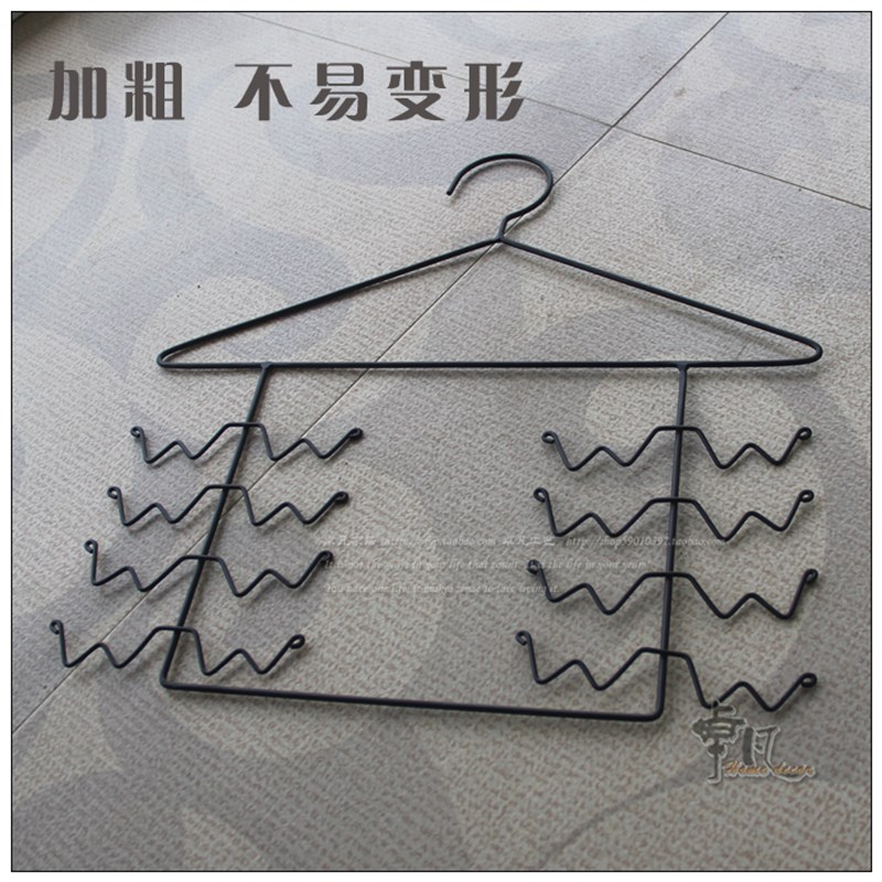 欧式金属衣架成人内衣展示架防滑衣挂F衣撑家用多功能收纳多用晾 - 图1