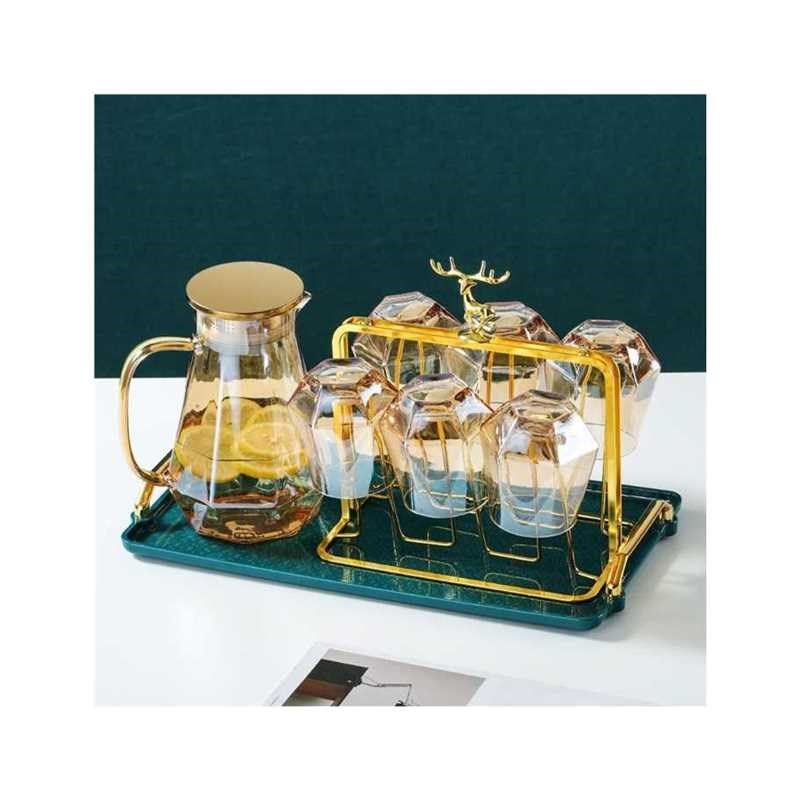 创意杯架轻奢玻璃杯沥水架家用水杯置物架客厅收纳架防锈铁艺托盘,淘宝优惠券,粉丝福利购,淘宝优惠卷