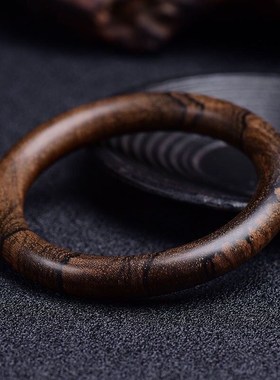 沉香木梳子纯天然保真手镯加里曼丹虎纹花型檀木简约复古文艺名