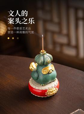 招财桌面装饰小摆件蒜鸟工位书房书桌情绪稳定器生日礼物男