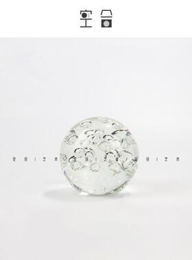 空合现代简约轻奢气泡透明水晶球几何小摆件样板间售楼处家居饰品