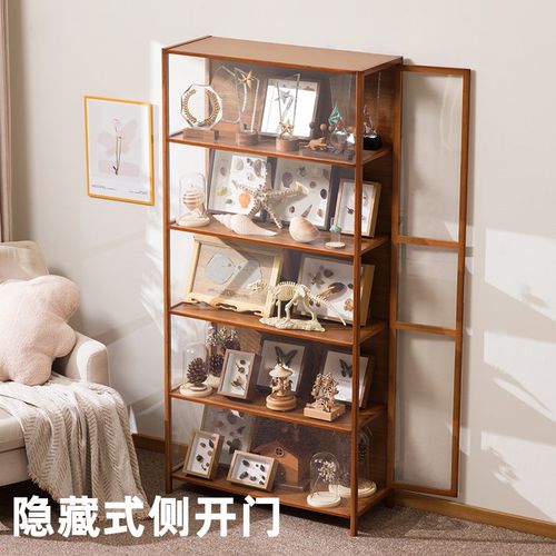 手办展示柜摆件家陈列柜家用防尘收藏储物柜收纳柜子产品置物货架 - 图2