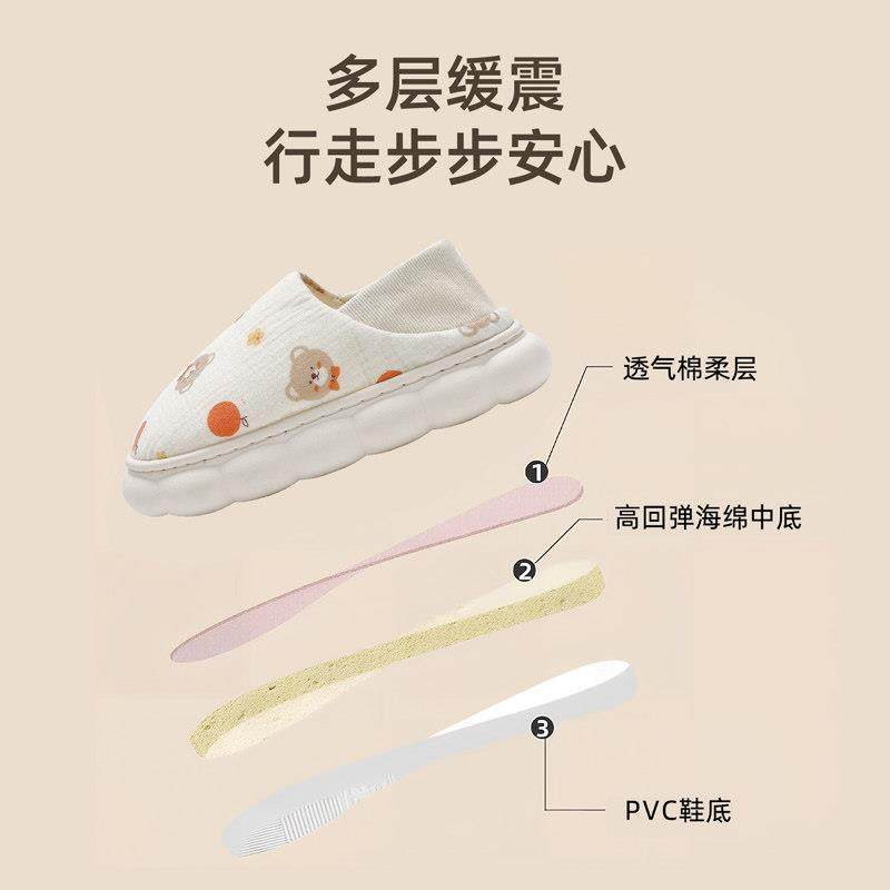 月子鞋春夏季薄款78月份室内家居孕妇产后软底防滑透气包跟棉拖鞋,淘宝优惠券,粉丝福利购,淘宝优惠卷