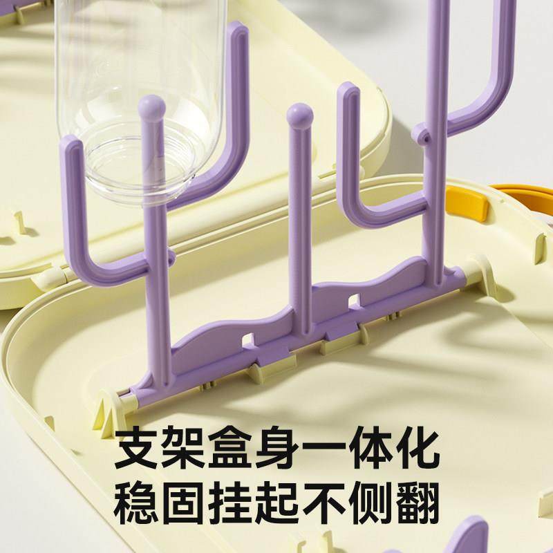 taoqibaby婴儿奶瓶沥水架便携奶瓶刷置物架晾干架宝宝水杯干燥架,淘宝优惠券,粉丝福利购,淘宝优惠卷