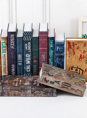 覆古怀旧工业风假书彷真书装饰书摆件咖啡厅道具书模型家居装饰品