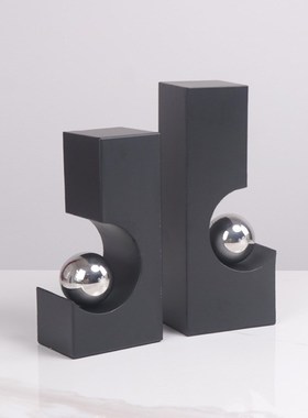 现代简约创意书档摆m件书架书房博古架卧室样板间软装装饰品摆设