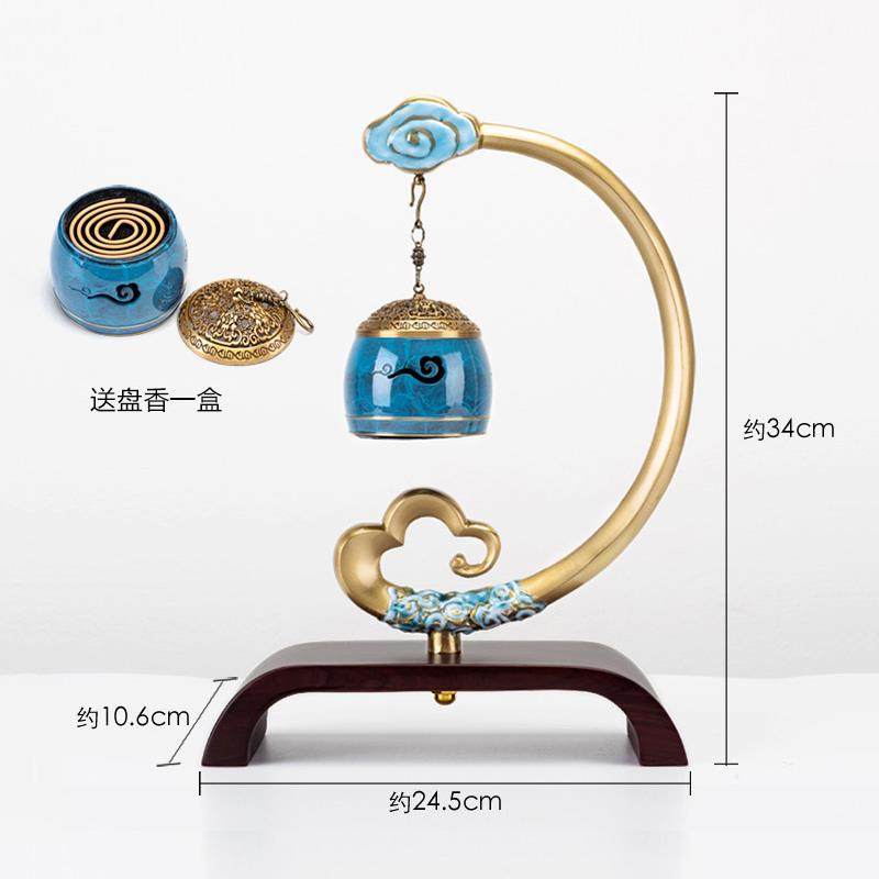 纯铜吊式香炉熏香家用室内蓝牙音乐悬挂檀香沉香茶台中式创意摆件,淘宝优惠券,粉丝福利购,淘宝优惠卷