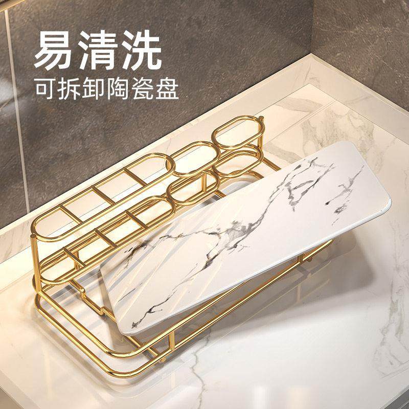 牙刷置物架台面轻奢化妆室浴室家用电动厕所漱口杯洗漱台收纳盒子,淘宝优惠券,粉丝福利购,淘宝优惠卷