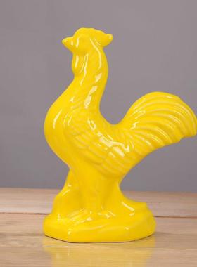缘德丰 陶瓷十二生肖摆件招财黄色鼠牛虎兔子龙蛇马羊猴鸡狗小猪
