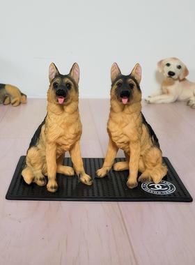 家居饰品狗摆件狼狗彷真狗树脂小狗模型装饰牧羊犬镇宅玄关装饰品
