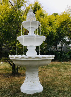 庭院流水喷泉摆件欧式户外小型落地水景花园鱼池装饰婚庆开业礼品