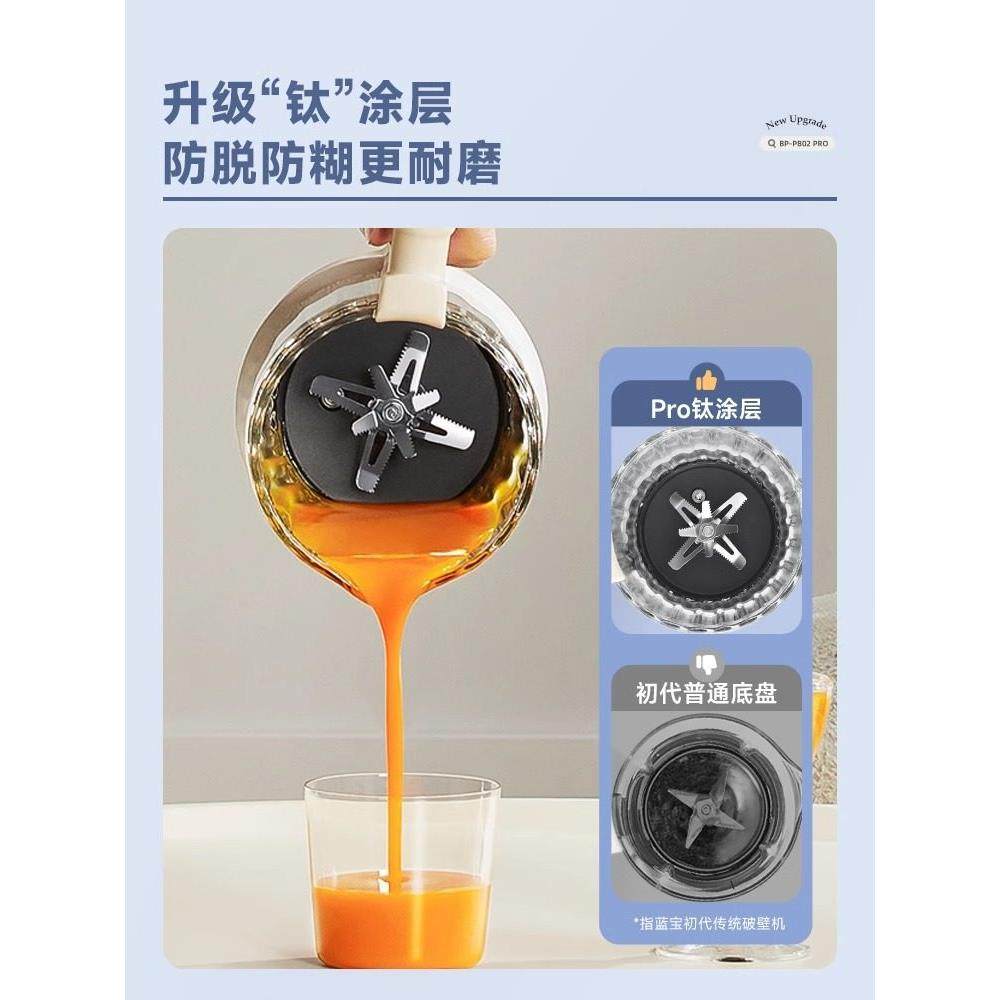 德国蓝宝柔音破壁机家用全自动加热豆浆机静低音料理机官方品牌店,淘宝优惠券,粉丝福利购,淘宝优惠卷