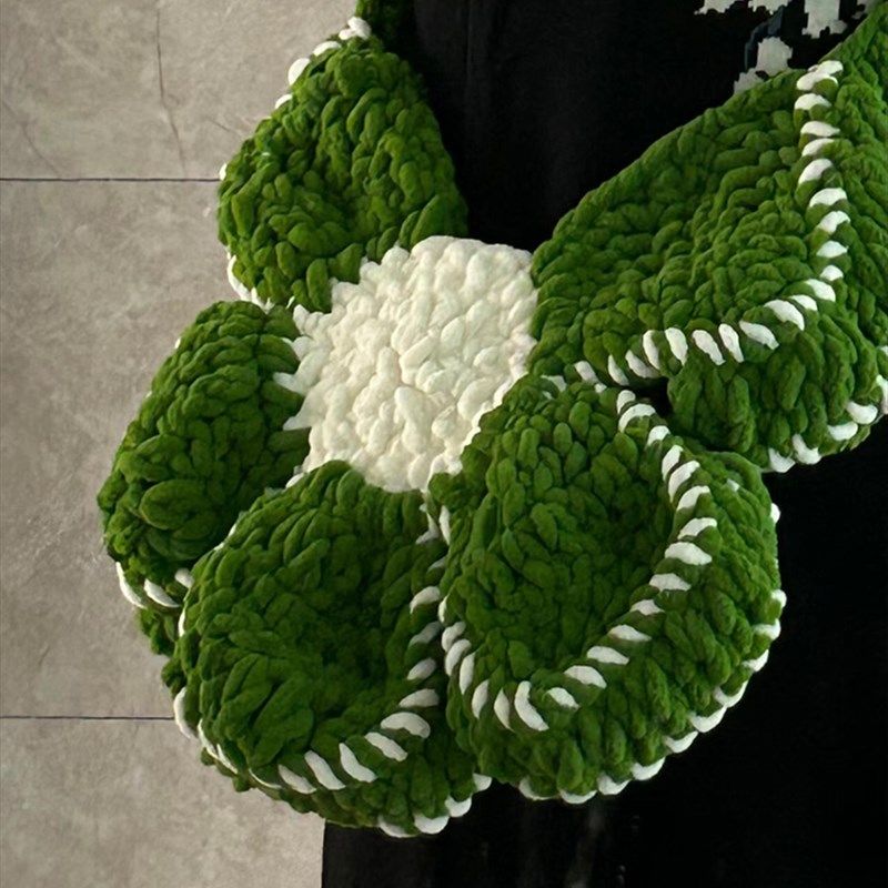 冰条粗毛线钩针大花朵包编织diy材料包手工自制S大容量手提单肩包,淘宝优惠券,粉丝福利购,淘宝优惠卷