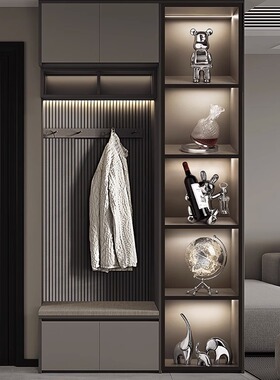 客厅酒柜装饰品摆件玻璃柜展示套装隔断电视柜轻奢高档陶瓷工艺品