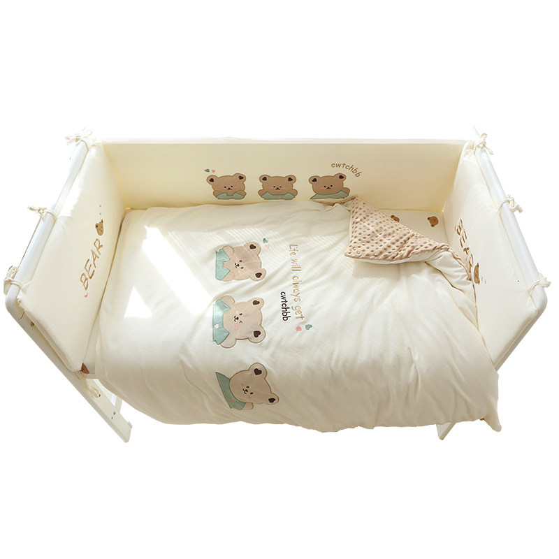 婴儿床围栏软包防撞a类纯棉儿童拼接床床围透气挡布宝宝定制床品,淘宝优惠券,粉丝福利购,淘宝优惠卷