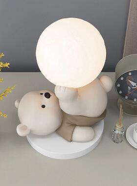 熊床头电视柜摆件家居饰品客厅桌面卧室小夜灯送女生闺蜜生日礼物