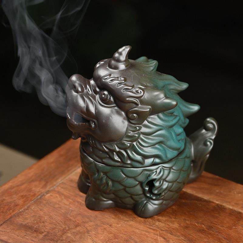 陶瓷盘香薰炉家用貔貅薰炉室内创意龙龟香炉塔香檀香沉香熏香炉,淘宝优惠券,粉丝福利购,淘宝优惠卷