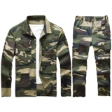 Летний хлопковый тонкий износостойкий камуфляжный комбинезон для работы, защита от ожогов