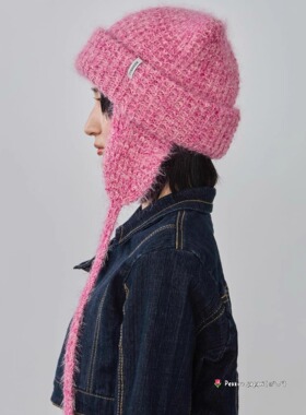 57-59cmOVERRIDE 254090206可爱猫耳针织帽KNIT FLUFFY CAT GUIDE