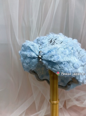 Bra008231 54-60cm 花朵蕾丝贝雷帽 春夏新款 蝴蝶结珍珠设计