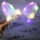 ອິນເຕີເນັດສະເຫຼີມສະຫຼອງ luminous bell cat ear headband lace feather rabbit ear headband Mickey headband luminous headband batch