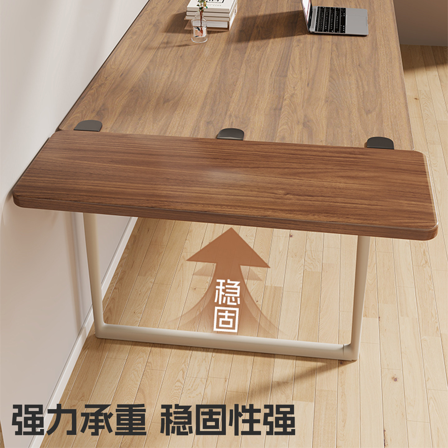 桌面延长板工位免打孔手臂支撑架电脑桌鼠标键盘托架可折叠延伸板 - 图1