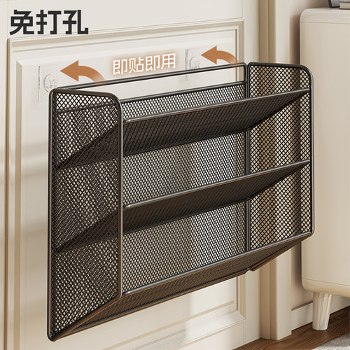 鞋架家用免打孔门后鞋子收纳架多层小型鞋柜壁挂式窄边鞋托置物架 - 图3