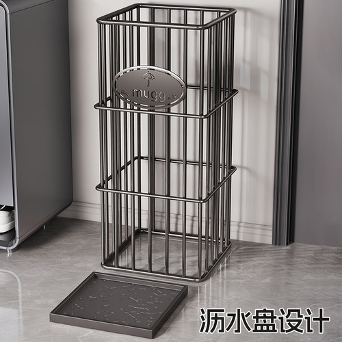 雨伞收纳架家用门口伞具置物架商用大堂放伞神器沥水架入户放伞桶 - 图0