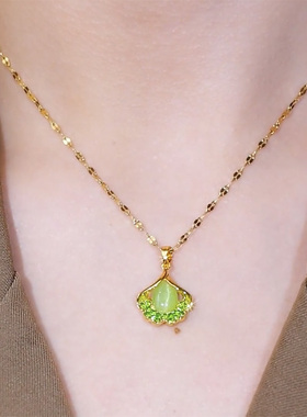 姿茉钛钢女钛钢不褪色项链