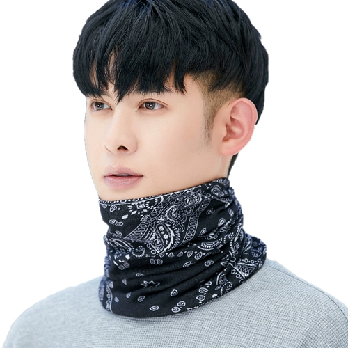 Мужской демисезонный удерживающий тепло шарф, ветрозащитная зимняя маска, шарф-платок, с защитой шеи