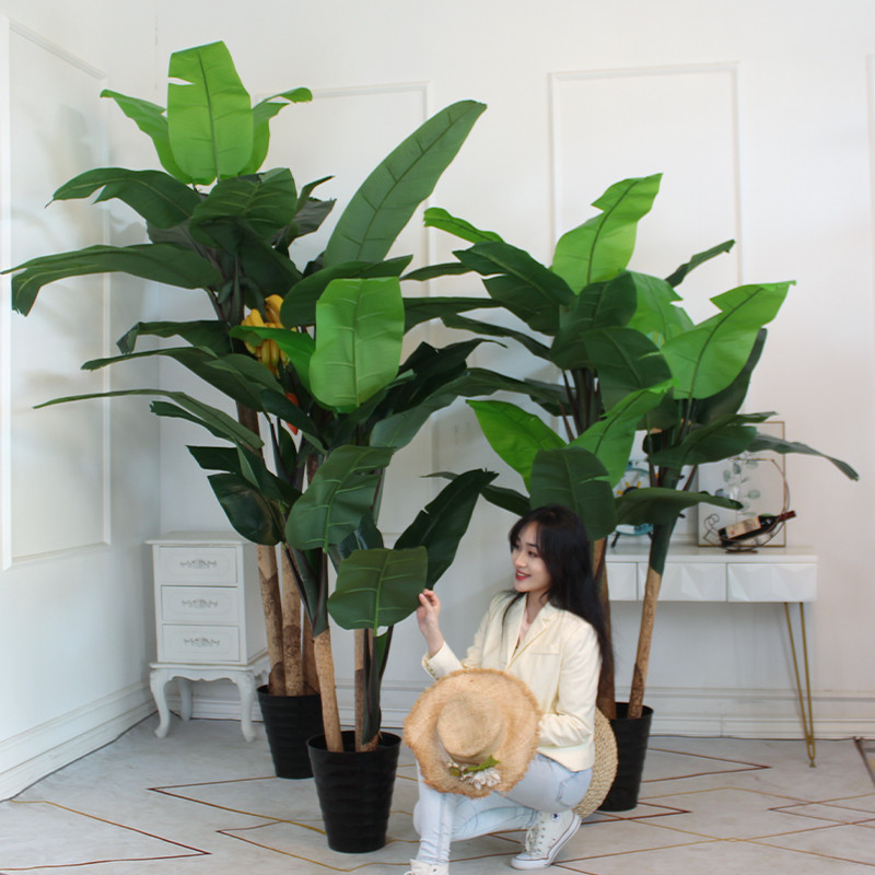 芭蕉树仿真植物室内装饰大型假树落地盆栽客厅摆件绿植造景仿真树-图3