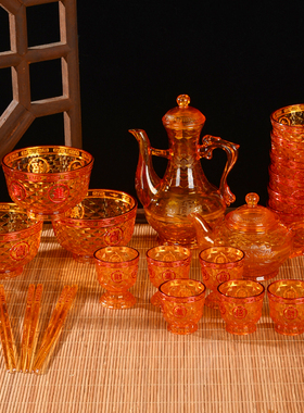 家用供奉酒杯茶壶佛堂供桌圣水杯供水杯佛杯佛具用品大全供具全套