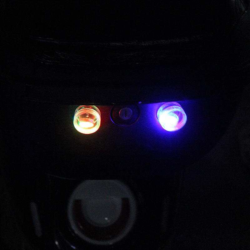 电动车震动发光防追尾红蓝爆闪灯免接线摩托车震动警示闪光震动灯 - 图0