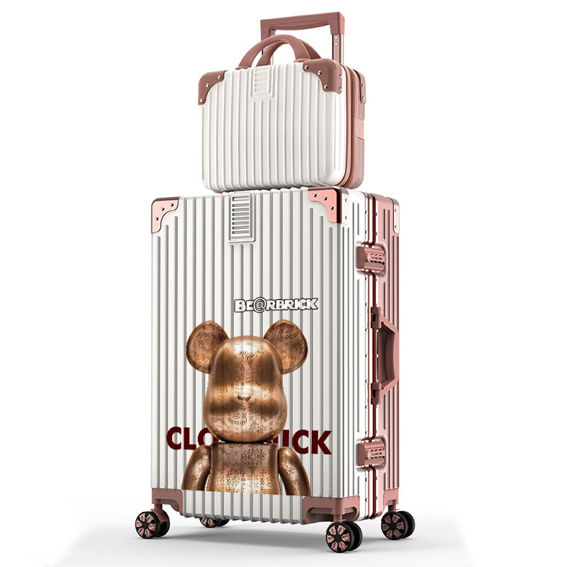 涂鸦女20寸小型登机大容量男拉杆箱 鲍斯哒旅行箱