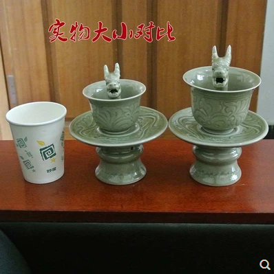 网红抖音公道杯九龙陶瓷酒杯贪心杯同款龙头青龙公道杯虹吸原理-图0