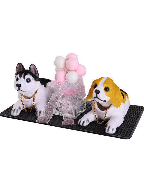 Shaking head dog car ornaments Dalmatian creative shaking head