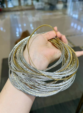 S925银镀金意大利工艺拉丝蛇骨双面可戴项圈轻奢高级感锁骨项链