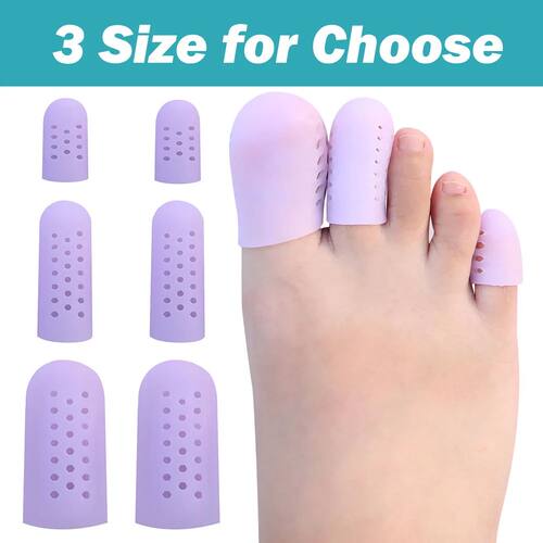 Pexmen 2Pcs Upgrade Gel Toe Protector Silicone Toe Caps - 图3