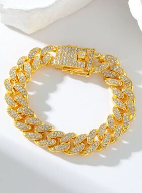 EILIECK 316L Stainless Steel Gold Color Cuban Chain