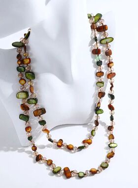 Mina Bohemian Multicolo Iegula Natual Stone Shell Cystal