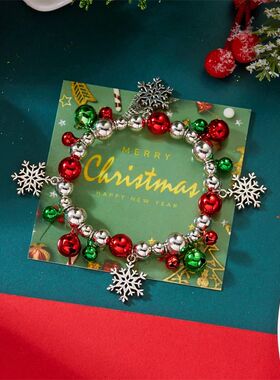 Fashion Chistmas e Bacelet fo Women Men Snowman Santa Claus