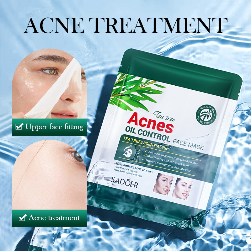 Sadoer Tea e Acne Mask Acne Print Student Skin Care-图1