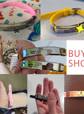 Old People Baby Safe Personalized Airtag ID Bracelet SOS