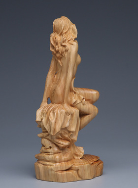 猪八戒西洋实木摆件马到成功雕塑普陀石膏工艺品黄杨木电视柜好运