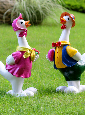 卡通庭院别墅园林景观动物雕塑