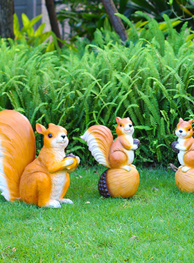 仿真动物玻璃钢庭院树上园林景观