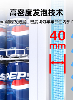星星展示柜冷藏风冷保鲜饮料商用