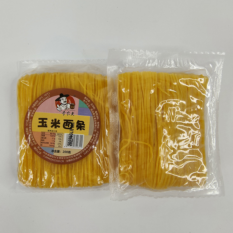 韩式玉米面条东北苞米面条延边朝鲜族美食面条温面冷面拌面长白山-图0