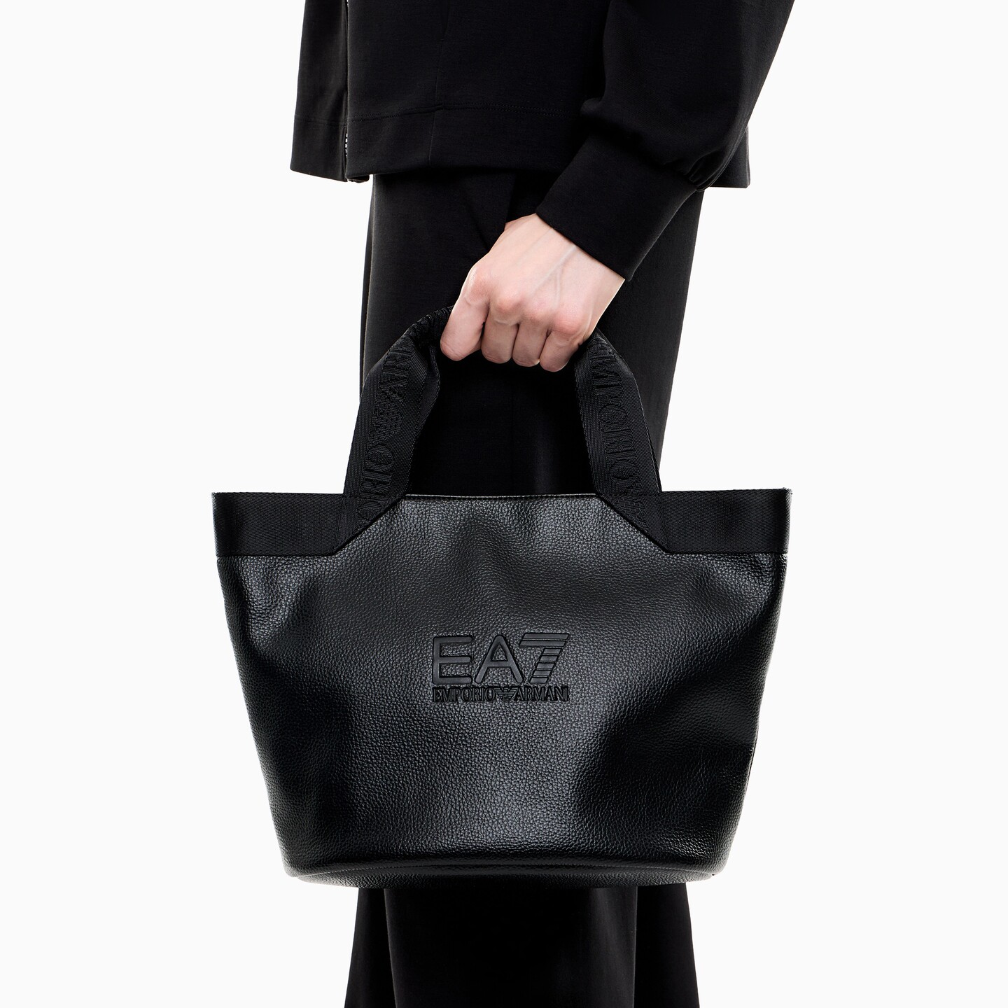 Armani zippered tote bag for women